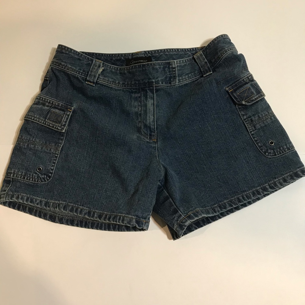 Context Cargo Denim Shorts NWOT